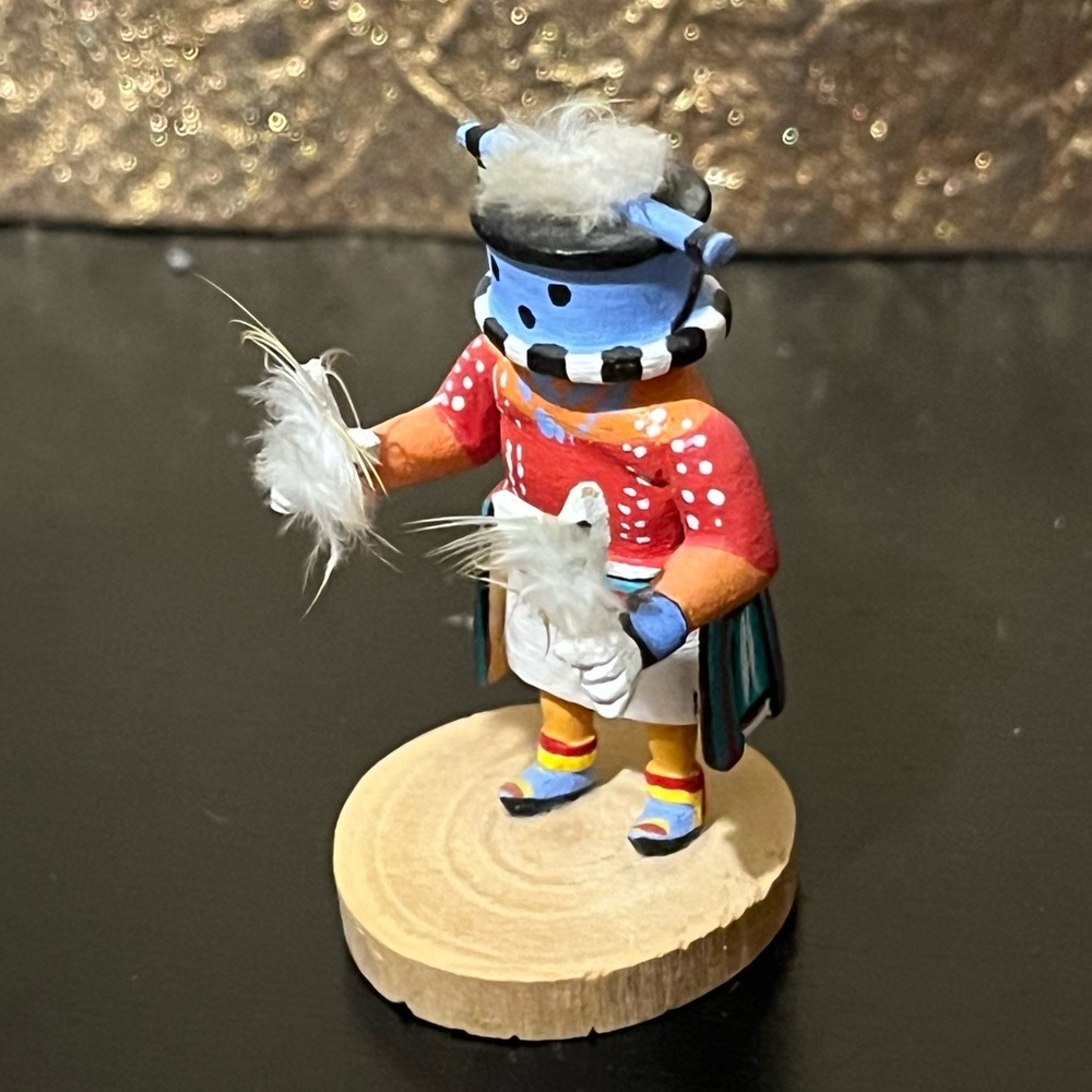 💙Vintage Authentic Stick Carrier Kachina Doll Miniature Native First People💙 - Picture 4 of 8